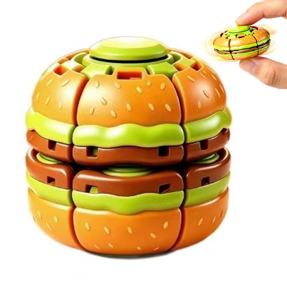 Fidget Spinner Bearing - Burger Fidget Spinner Toy 3D Hamburger