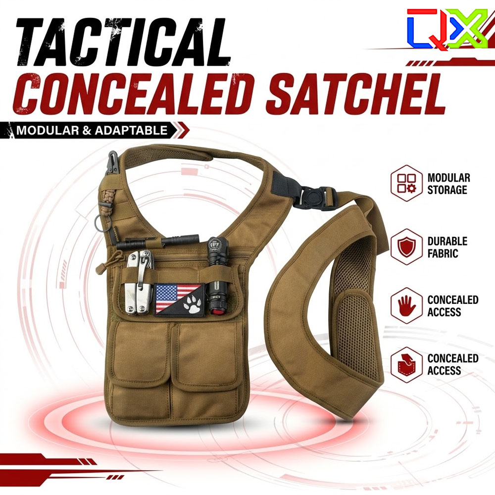 QX Tactical Concealed Satchel  - Edc Carry Bag For Men ulasan dan harga