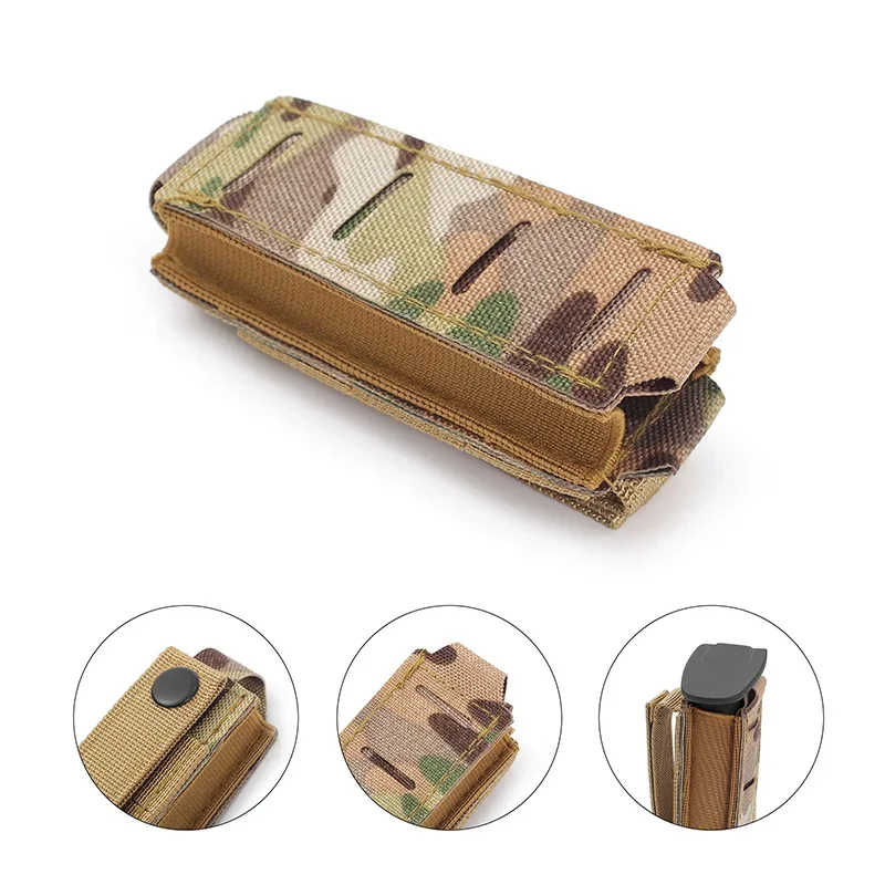 Molle 9mm Magazine Pouch Singl - Edc Carry Flashlight ulasan dan harga