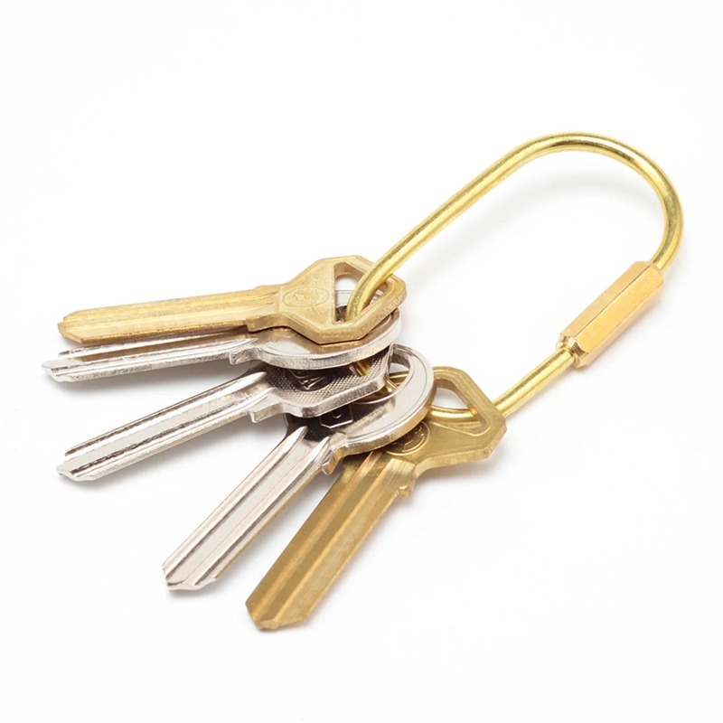 Solid Brass Screw Keychain D-S - Edc Car Carry ulasan dan harga