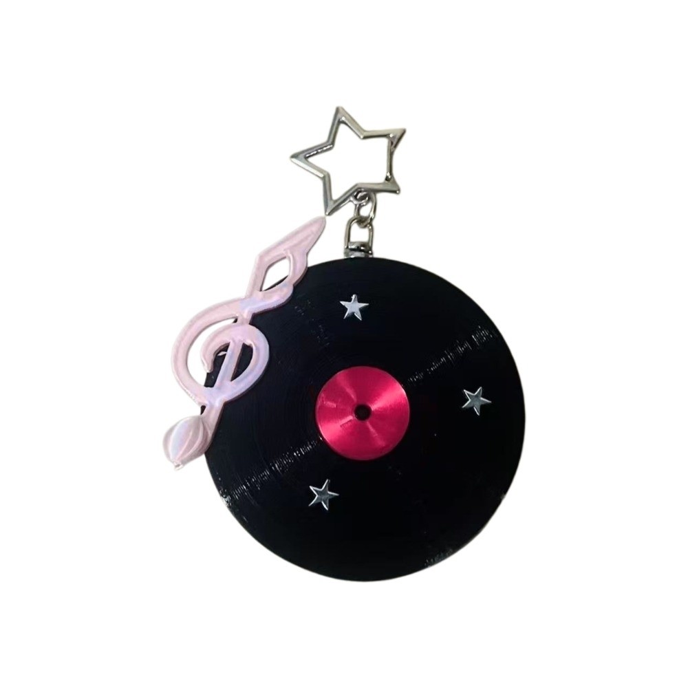 Y2K Vinyl Record Keychain Star - Cable Winder Keychain ulasan dan harga