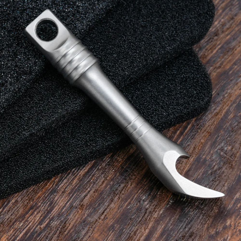 Titanium Alloy Mini Keychain M - Titanium Pry Bar ulasan dan harga