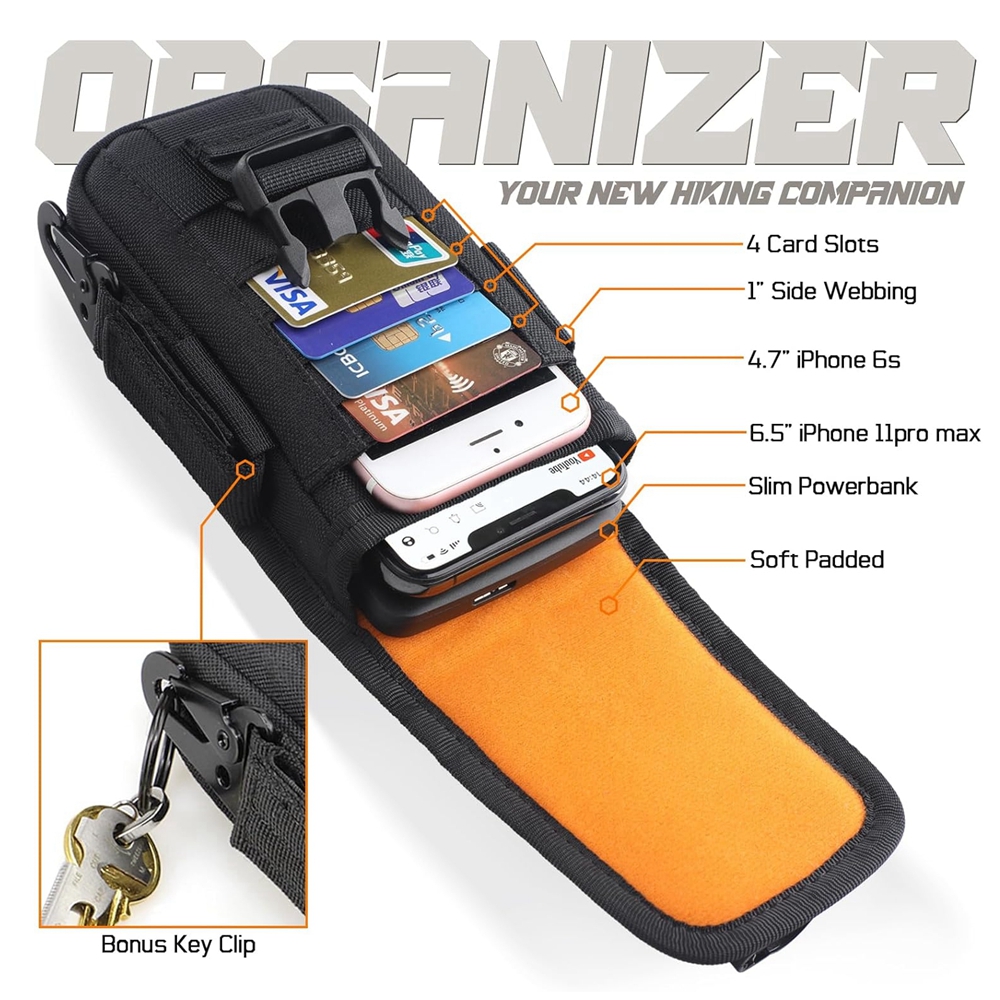 Tactical Phone Pouch Molle,Sma - Edc Carry Holster ulasan dan harga
