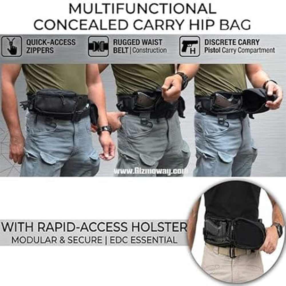 Tactical Pistol Bag Gun Bag Co - Edc Concealed Carry ulasan dan harga
