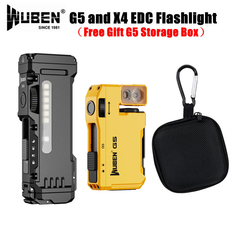 WUBEN G5 & X4 EDC Flashlight R - Edc Carry Flashlight ulasan dan harga
