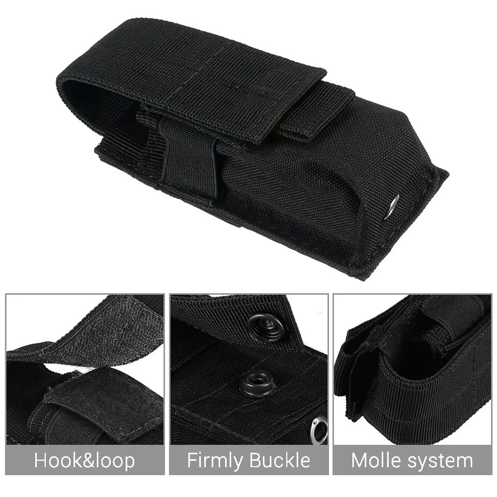 Tactical Molle Flashlight Pouc - Edc Carry Flashlight ulasan dan harga