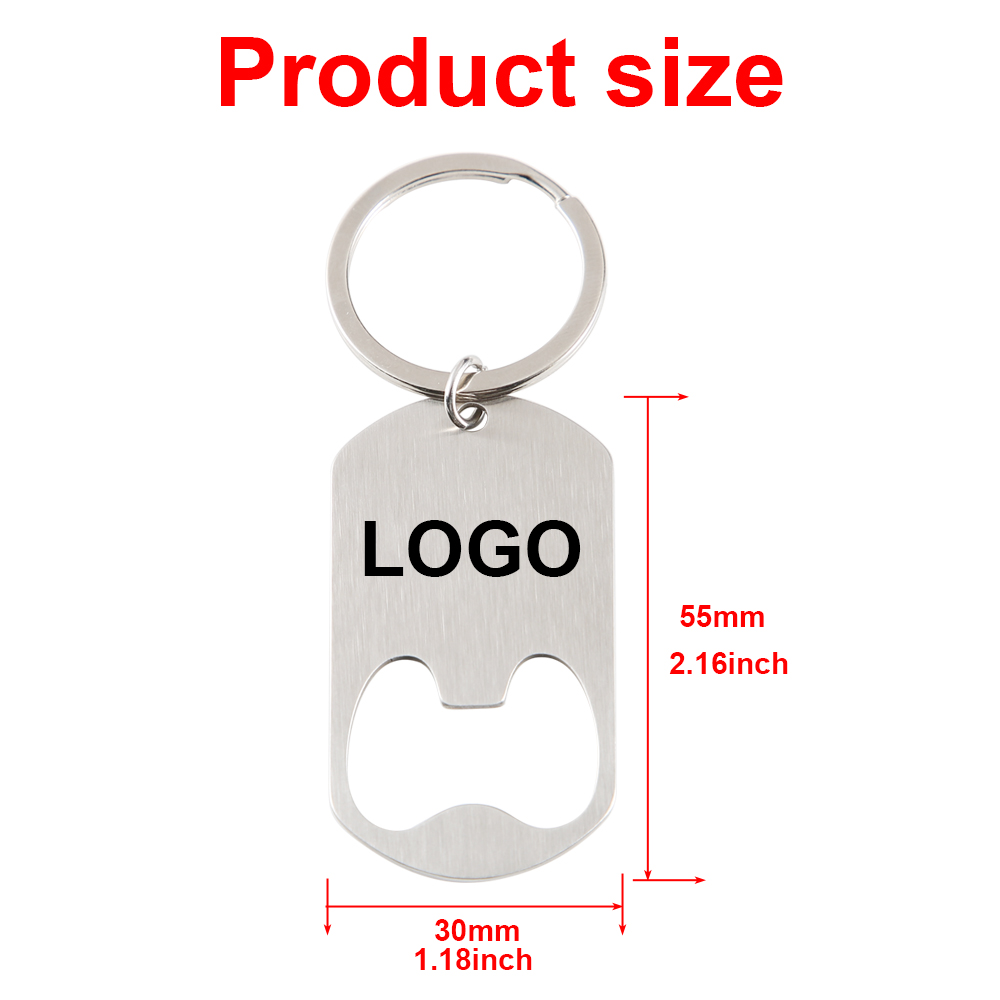 Custom Company Logo Stainless  - Bottle Opener Keyring ulasan dan harga