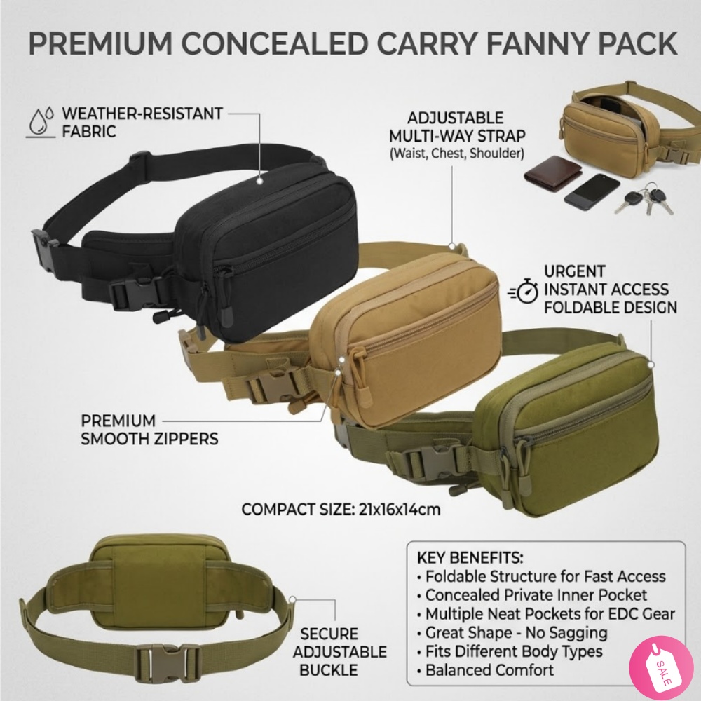 Tactical Concealed Carry Fanny - Edc Carry Bag For Men ulasan dan harga