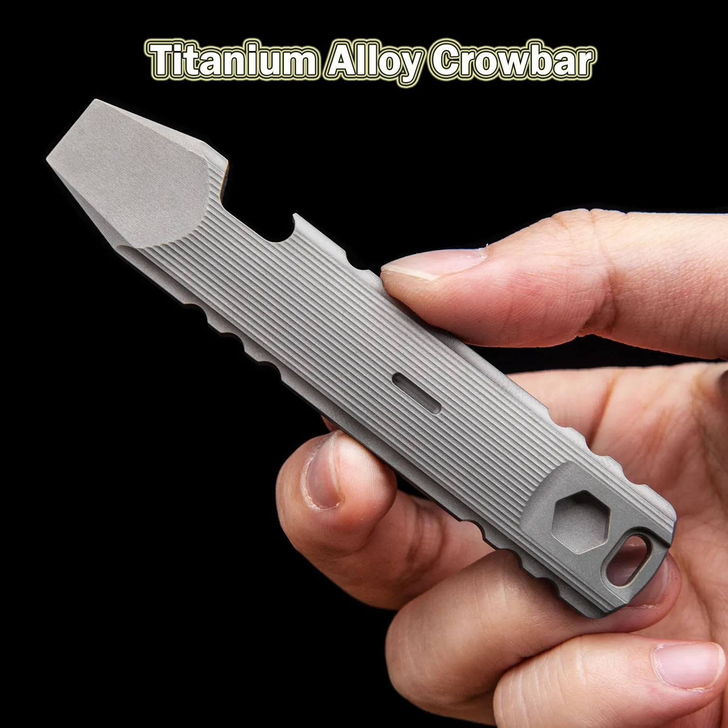 9.4CM Titanium Alloy Crowbar M - Titanium Pry Bar ulasan dan harga
