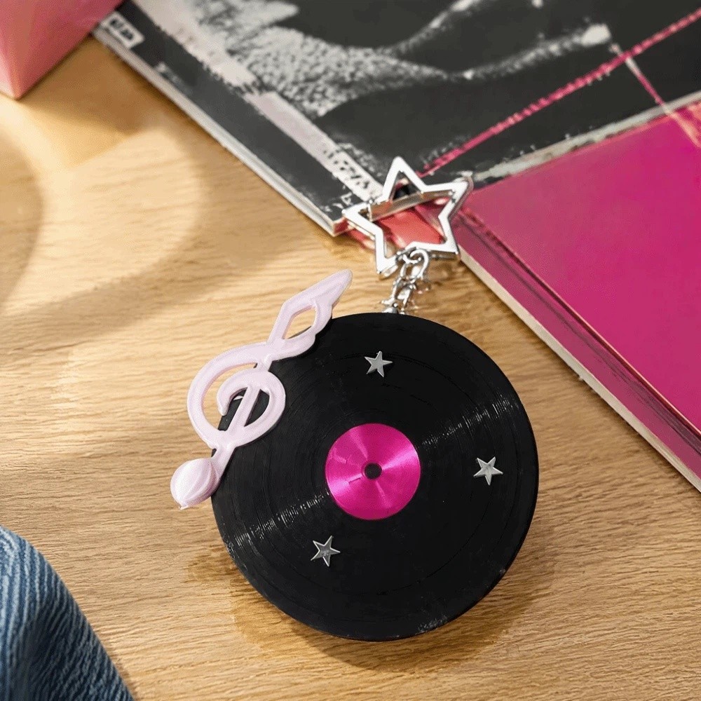 Y2K Vinyl Record Keychain Kore - Cable Winder Keychain ulasan dan harga