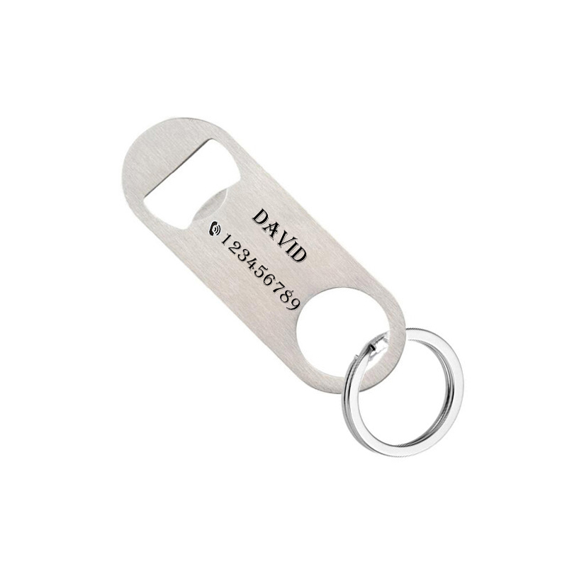 Personalized Keychain Laser En - Bottle Opener Keyring ulasan dan harga