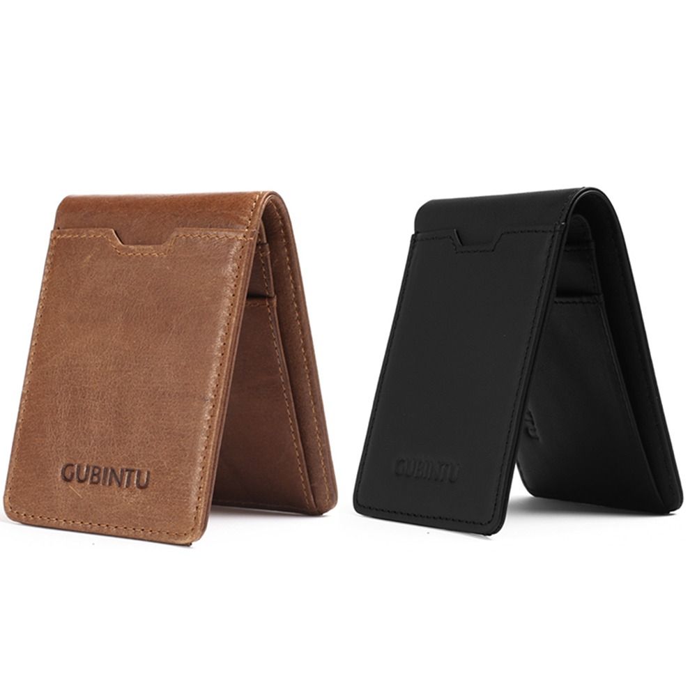 Genuine Leather Mens Wallets S - Money Clip Magnetic ulasan dan harga