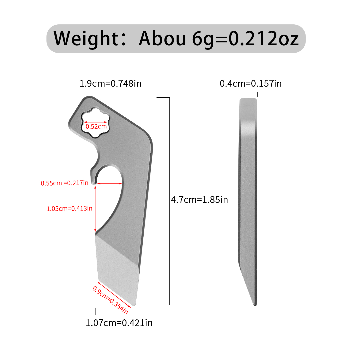 Titanium Alloy EDC Multitool P - Titanium Pry Bar ulasan dan harga