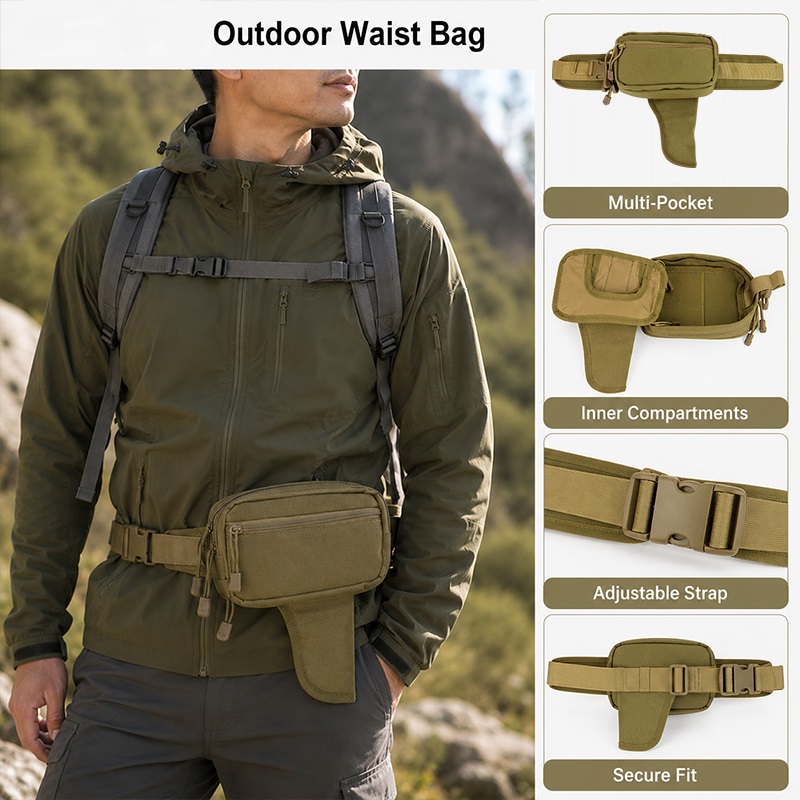 Multifunctional Waist Bag Nylo - Edc Carry Bag For Men ulasan dan harga