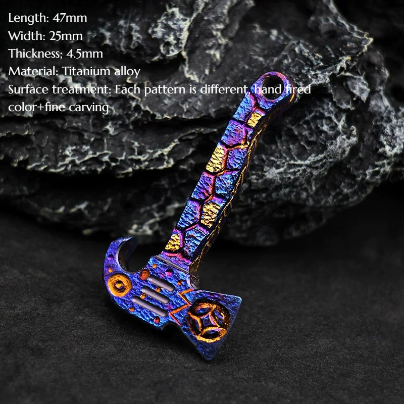 Titanium Alloy Mini Axe Hand C - Titanium Pry Bar ulasan dan harga