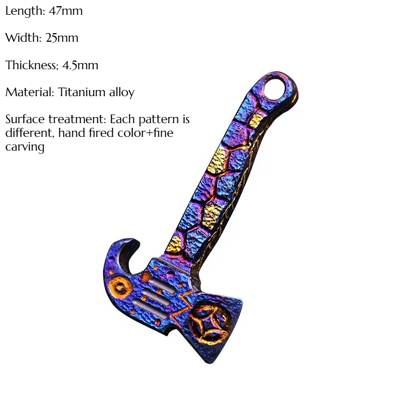 Titanium Alloy Mini Axe Hand C - Titanium Pry Bar ulasan dan harga