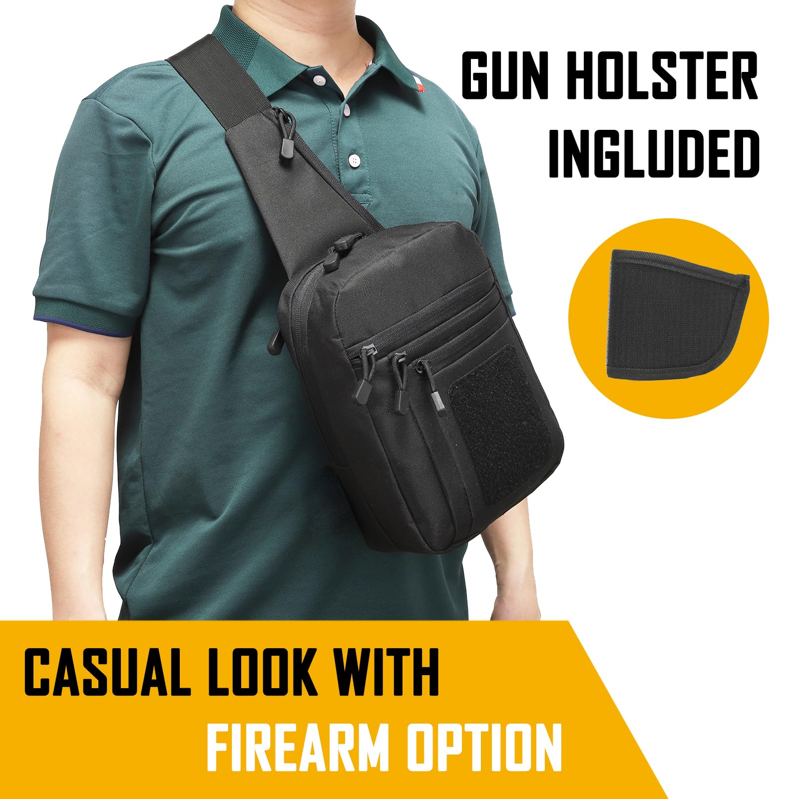 Concealed Carry Crossbody Bag  - Edc Carry Bag For Men ulasan dan harga