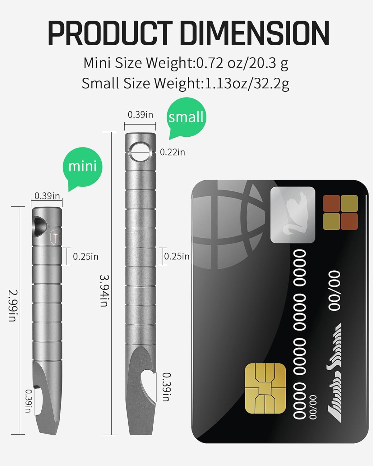 TISUR Titanium EDC Pry Bar, Ke - Titanium Pry Bar ulasan dan harga